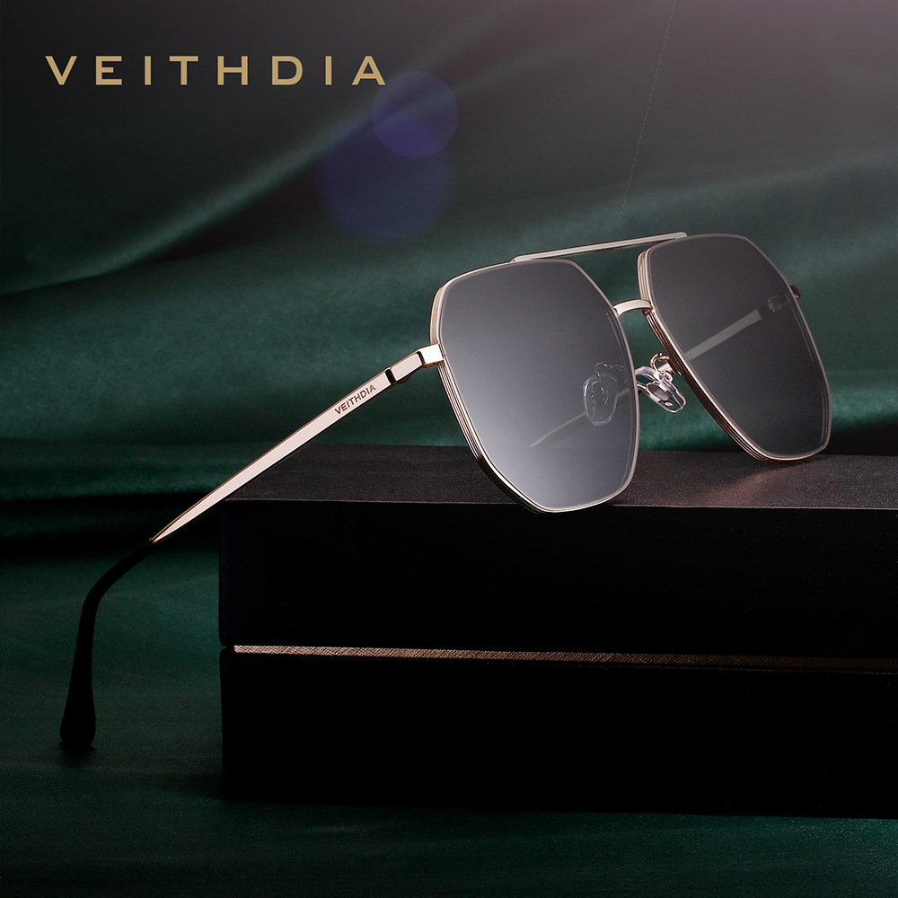 VEITHDIA Brand Nylon Material  - Sunglasses Aviator Polarized ulasan dan harga