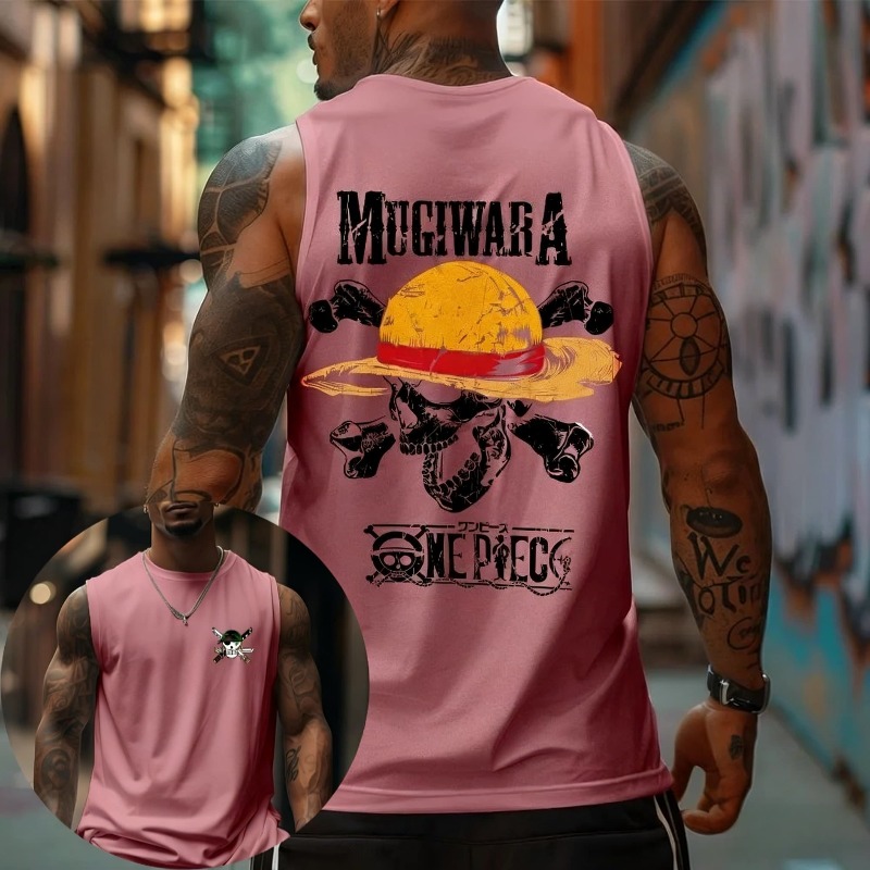 One Piece Mugiwara Straw Hat S - Tank Top Muscle ulasan dan harga