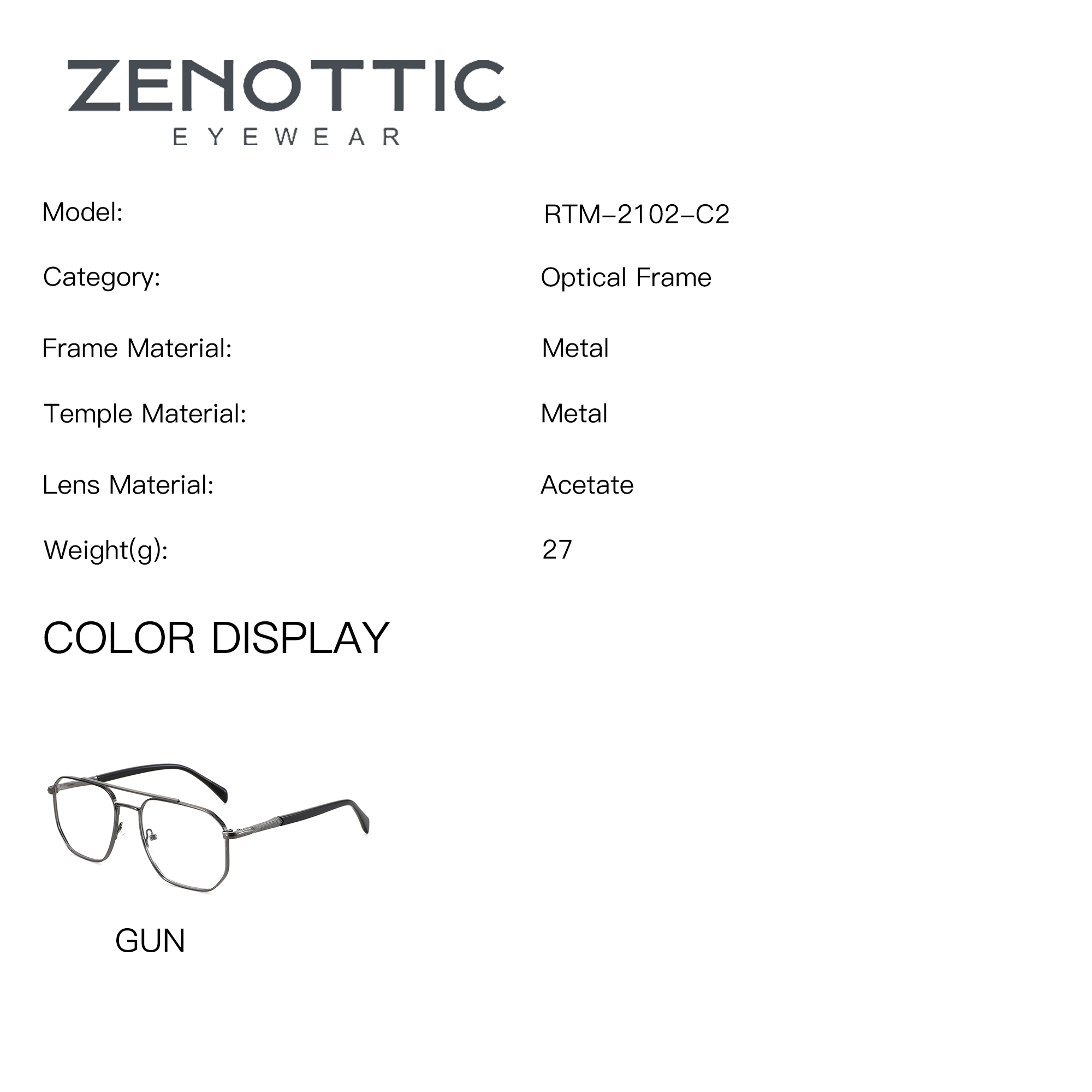 ZENOTTIC M Size Aviator Metal  - Sunglasses Aviator Polarized ulasan dan harga