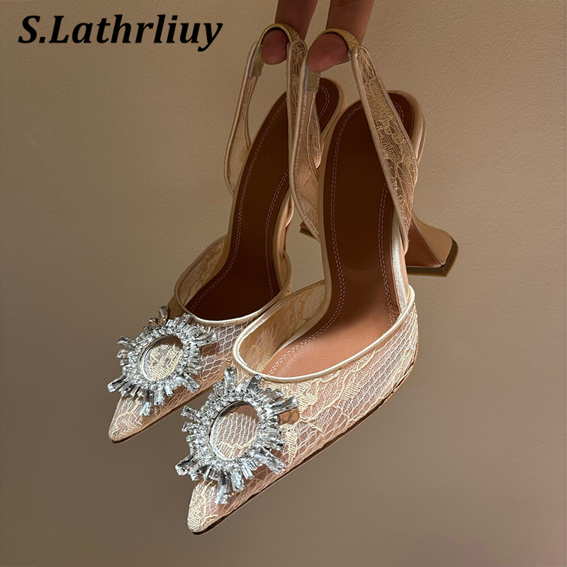 Sandals Rhinestone Flower Poin - Casual Sandal Leather ulasan dan harga