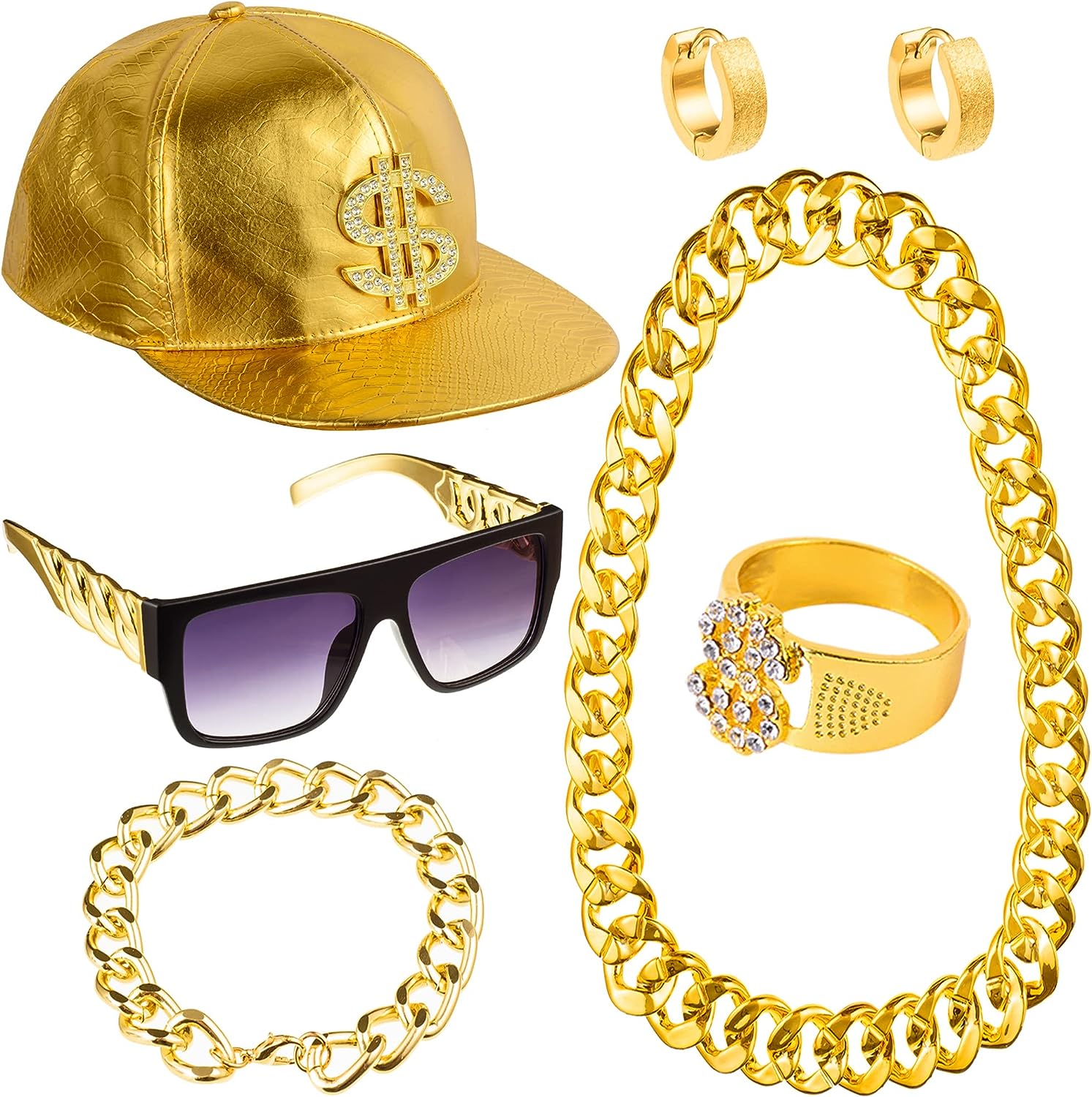 PESENAR 80s 90sHip Hop Costume - Sunglass Retainer Cord ulasan dan harga
